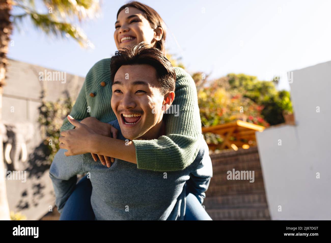 Young asian couple in casual hi-res stock photography and images - Alamy