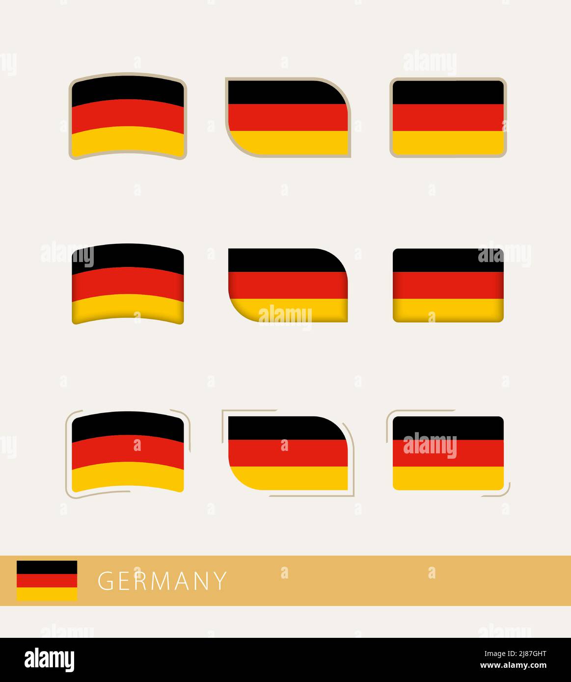 Vector flags of Germany, collection of Germany flags. Vector icon Stock  Vector Image & Art - Alamy