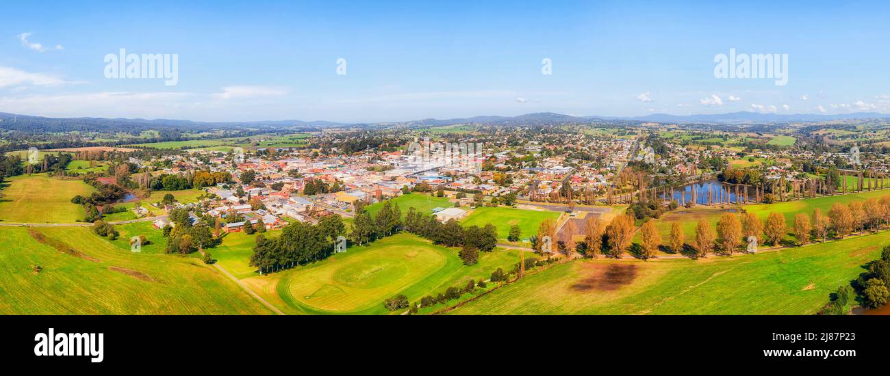 Remote rural agriculture town Bega in Bega vale of Australia diary