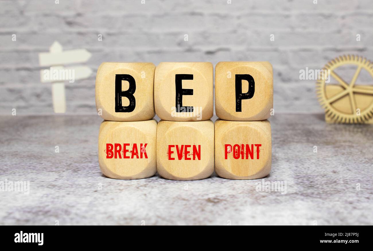 White Background Black Word on a white background Break Even Point