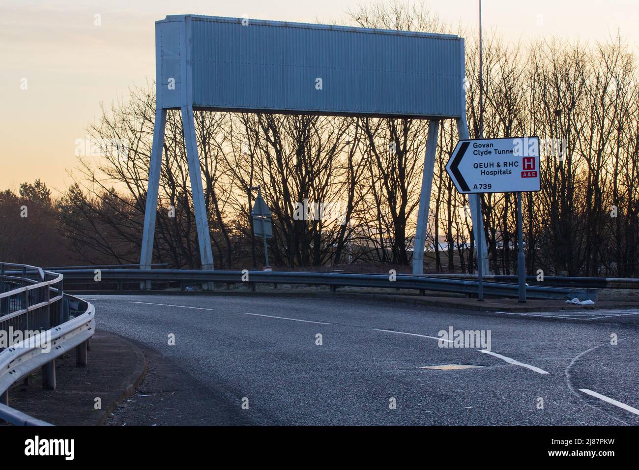 A slip road to a motorway Stock Photo Alamy