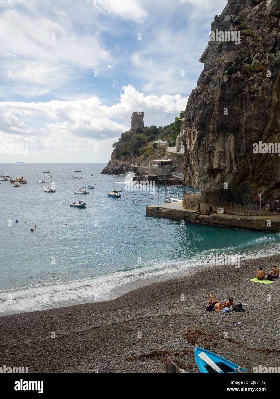 Marina di Praia, Amalfi Coast Stock Photo