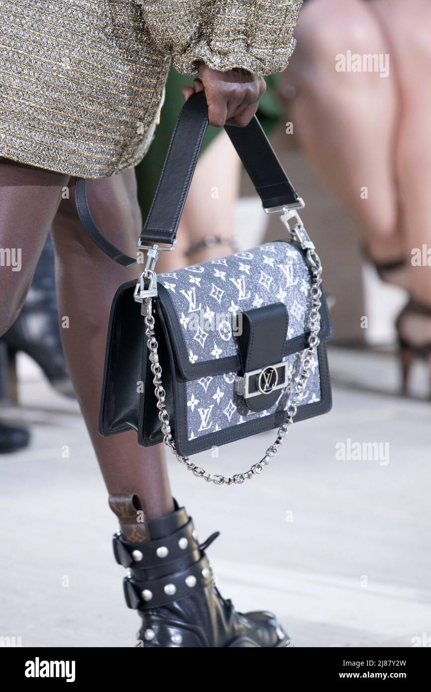 San Diego, USA. 12th Feb, 2022. Details on the runway at the Louis Vuitton  fashion show fashion show at the Salk Institute for Biological Studies in  San Diego CA on May 12