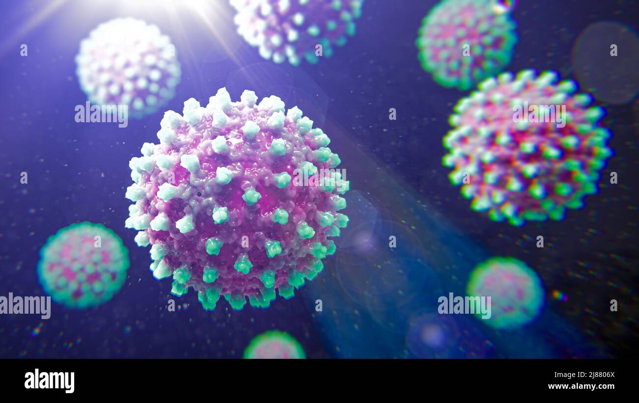 Hepatitis B Virus Particles, Illustration Stock Photo - Alamy