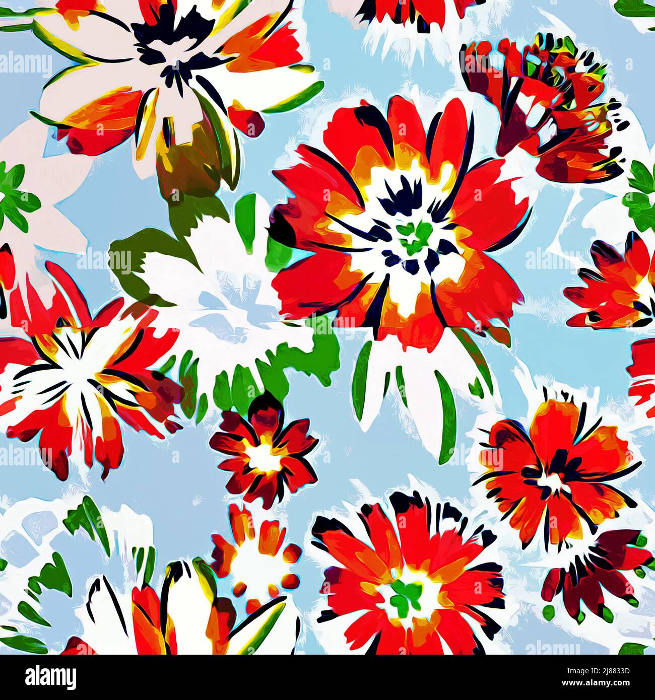 Textile and wallpaper patterns. A printable digital illustration work ...