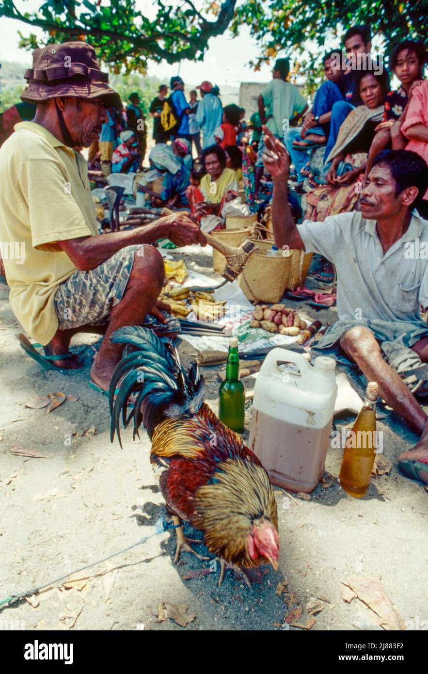 Weekly village market on Atauro Island, Timor Leste Stock Photo