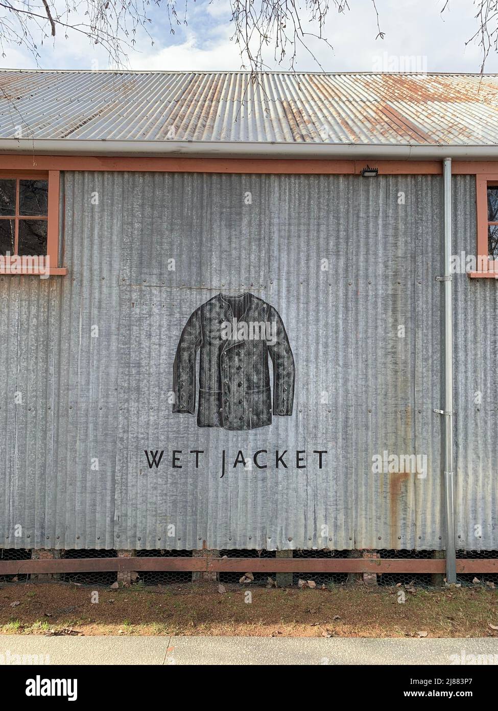 Wet Jacket Winery, Central Otago, New Zealand Stock Photo