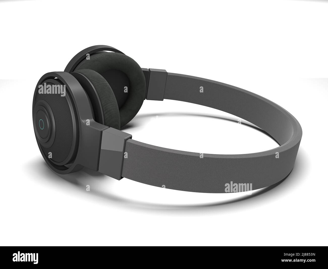 Headphones on a white background. 3d illustration Stock Photo - Alamy