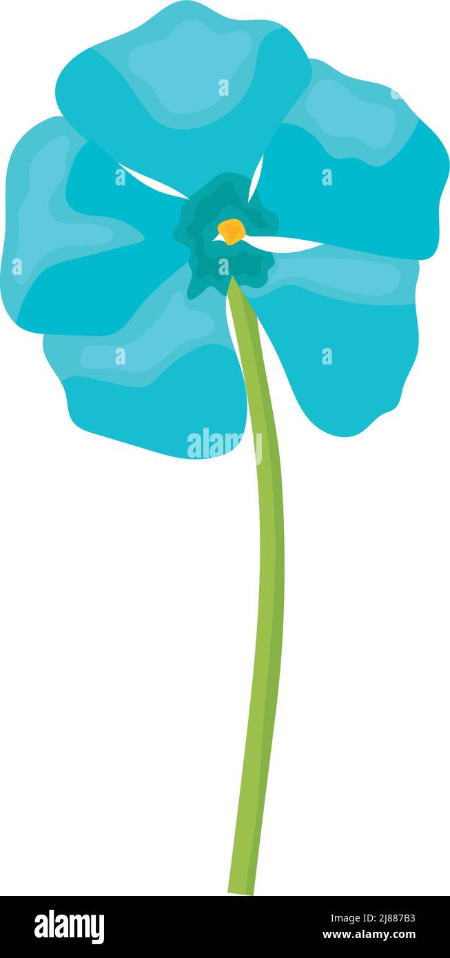 beautiful blue flower Stock Vector Image & Art - Alamy