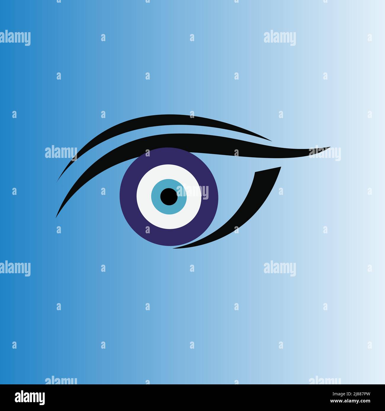 Vector Realistic Human Eyeball. Eye With Bright Blue, Illustration Of Eye  Ball Isolated On White Background Royalty Free SVG, Cliparts, Vectors, and  Stock Illustration. Image 74869930.