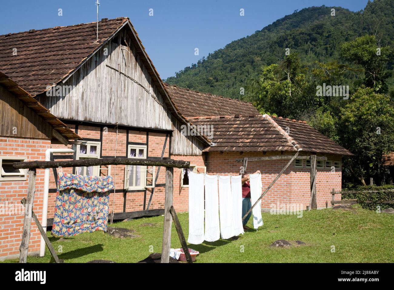 Mundo Antigo Hotel Farm in the German community of  Pomerode, Santa Catarina, Brazil Stock Photo