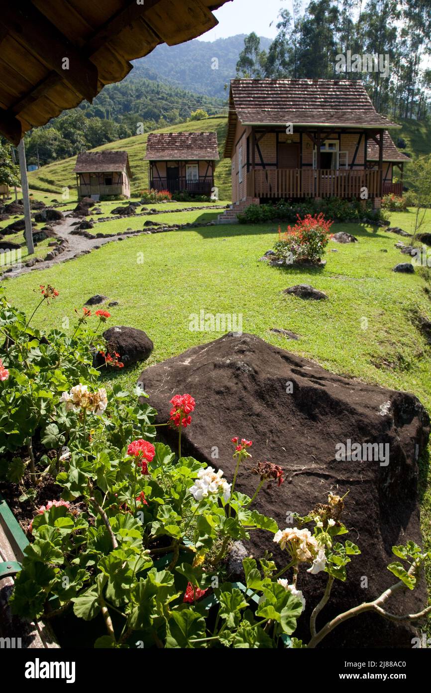 Mundo Antigo Hotel Farm in the German community of  Pomerode, Santa Catarina, Brazil Stock Photo