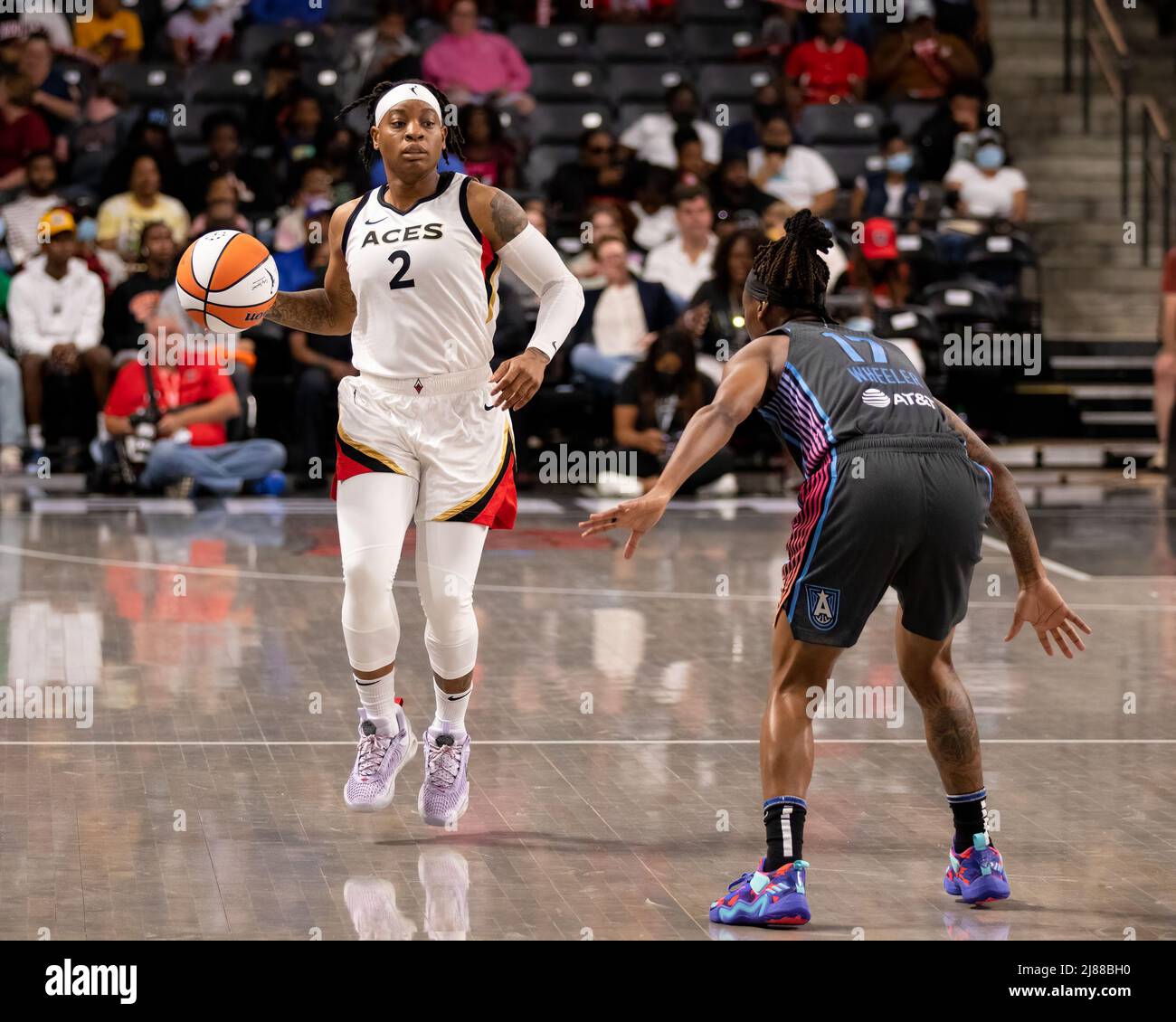 Atlanta, USA. 13th May, 2022. May 13, 2022, Atlanta, Georgia, United  States: Atlanta, Georgia, May 13th 2022: Atlanta Dream players huddle up  during the Womens National Basketball Association game between Atlanta Dream