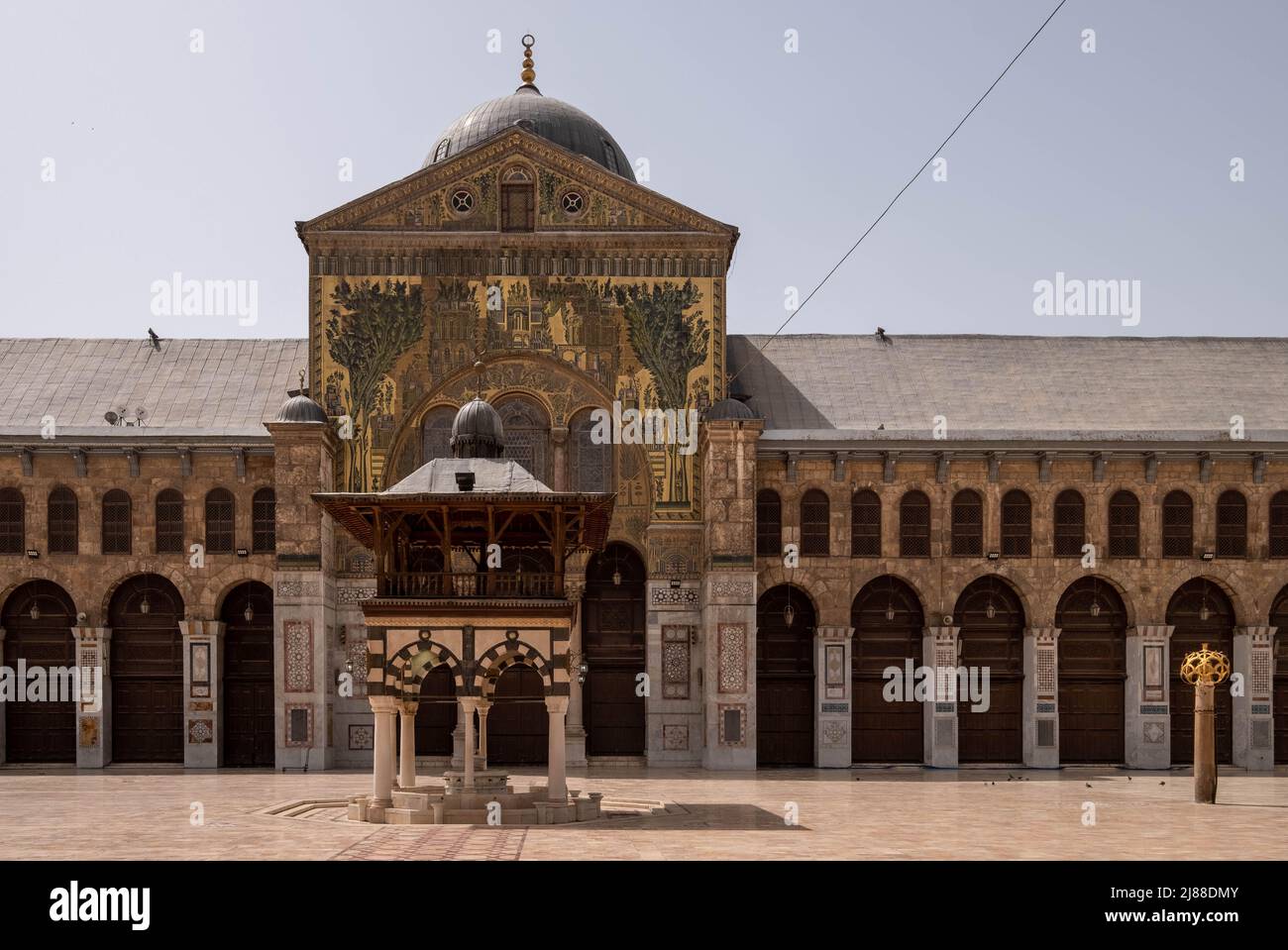 Damascus, Syria -May, 2022: The Umayyad Mosque, also known as the Great Mosque of Damascus Stock Photo