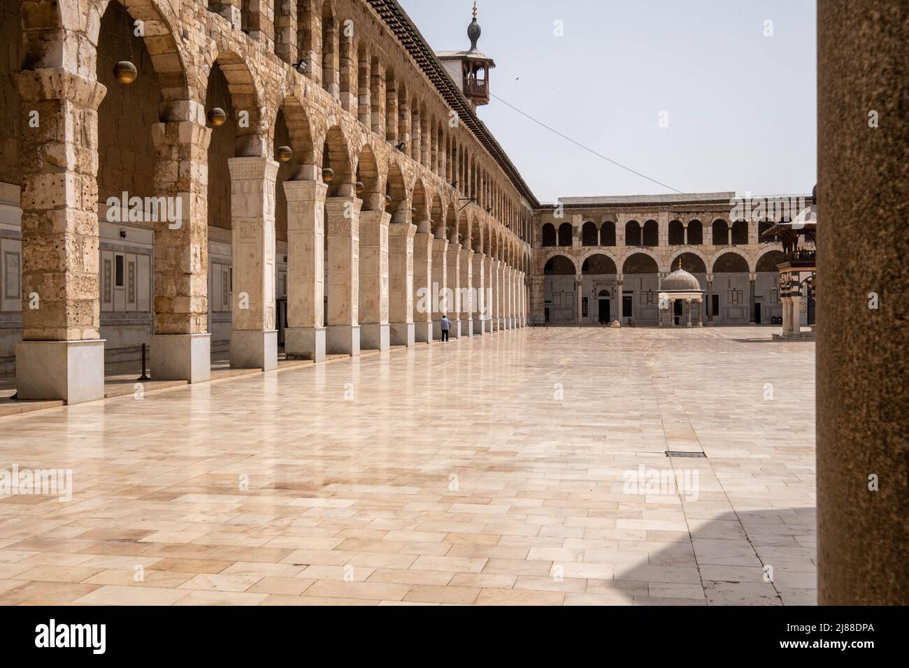 Damascus, Syria -May, 2022: The Umayyad Mosque, also known as the Great Mosque of Damascus Stock Photo