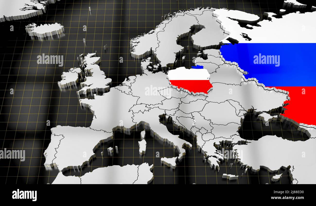 Russian flag map Stock Photo - Alamy