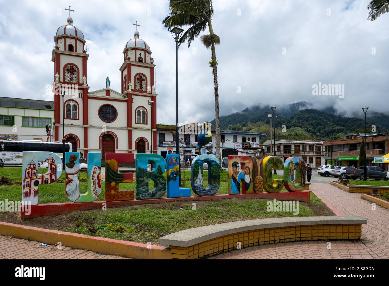 Pueblo Rico, a small town in the Andes Mountains. Colombia, South America Stock Photo Alamy