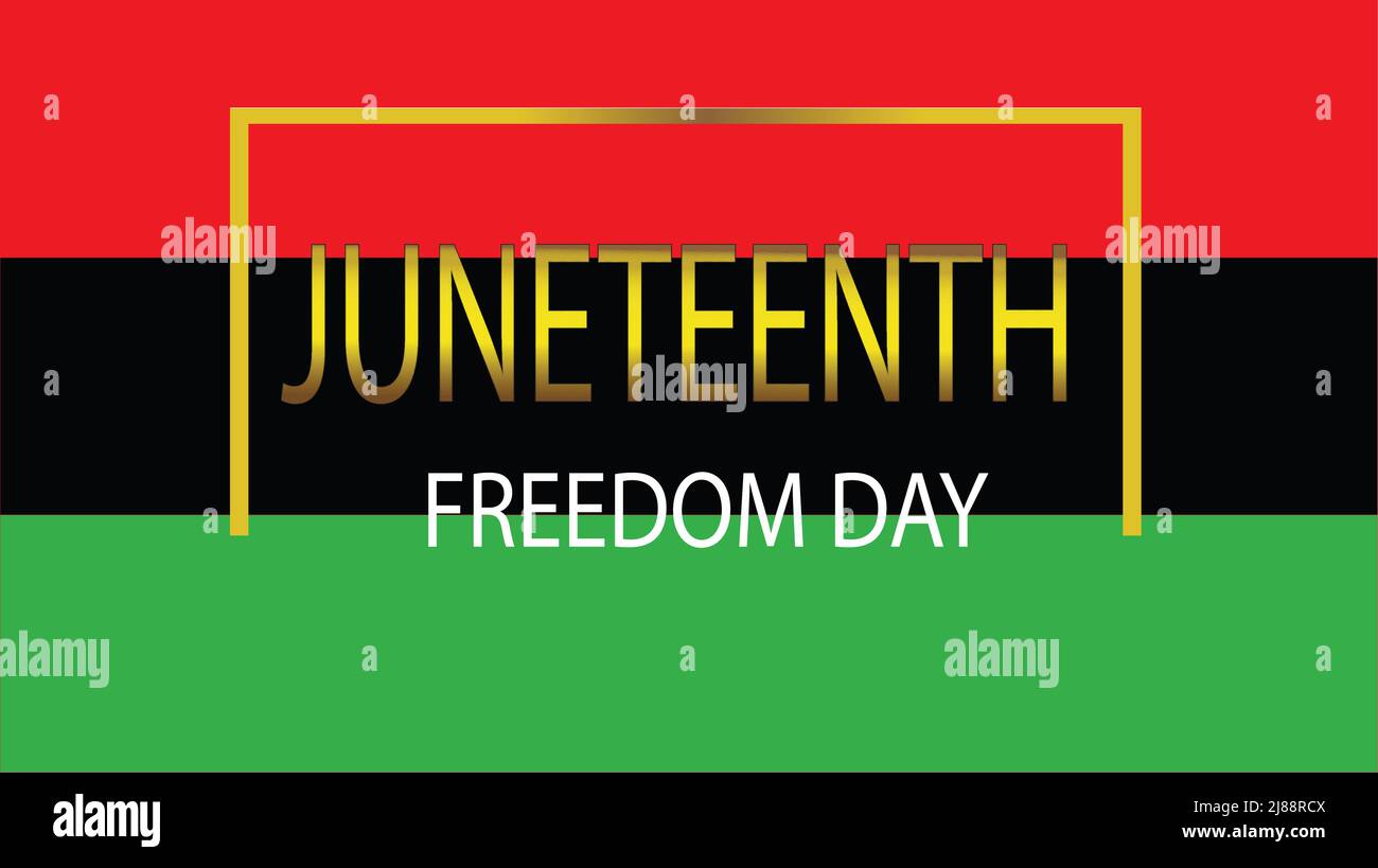 Juneteenth Freedom Day Background Design. Banner, Poster, Greeting Card ...