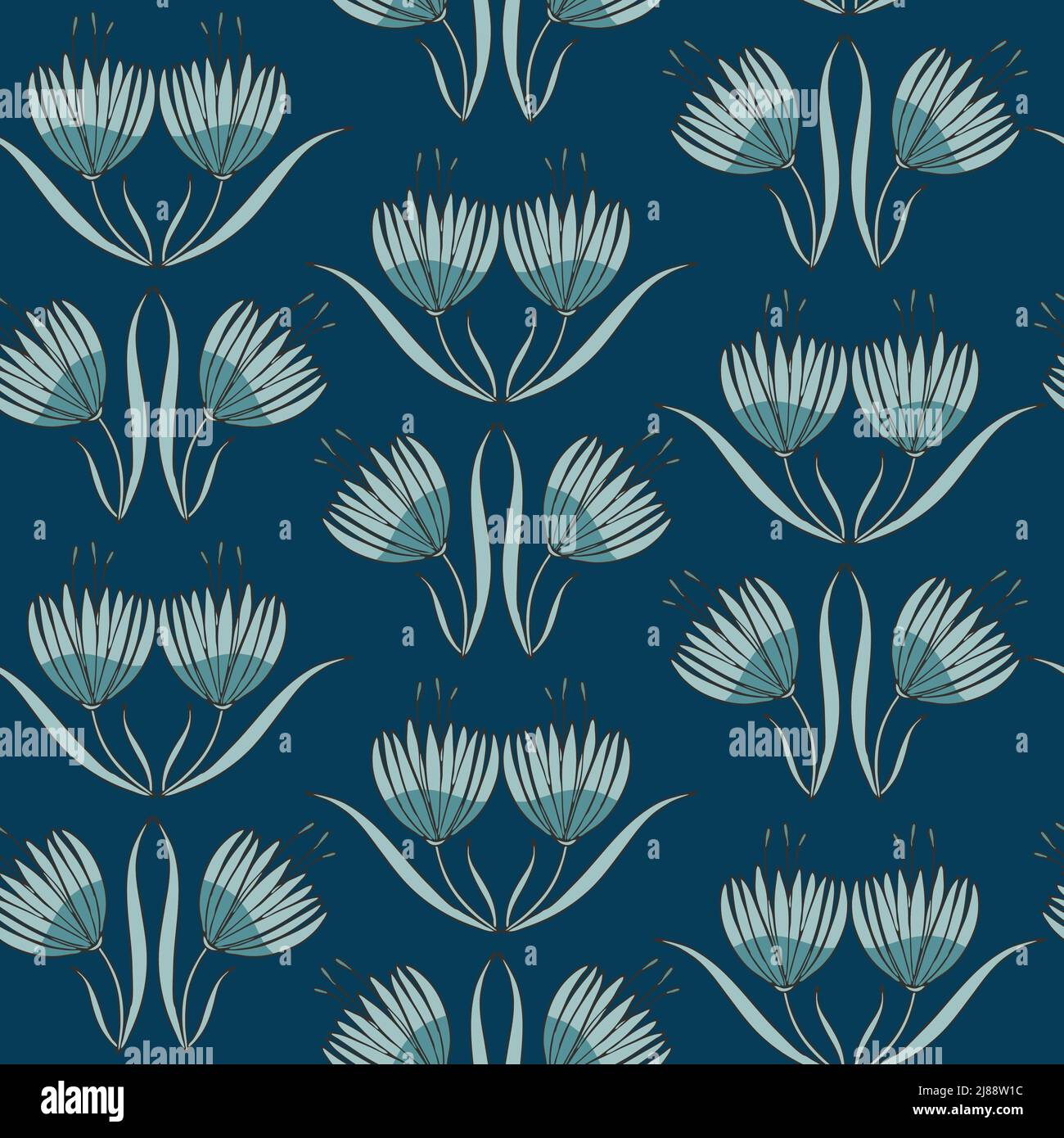 Water lily blossoms Stock Vector Images Alamy