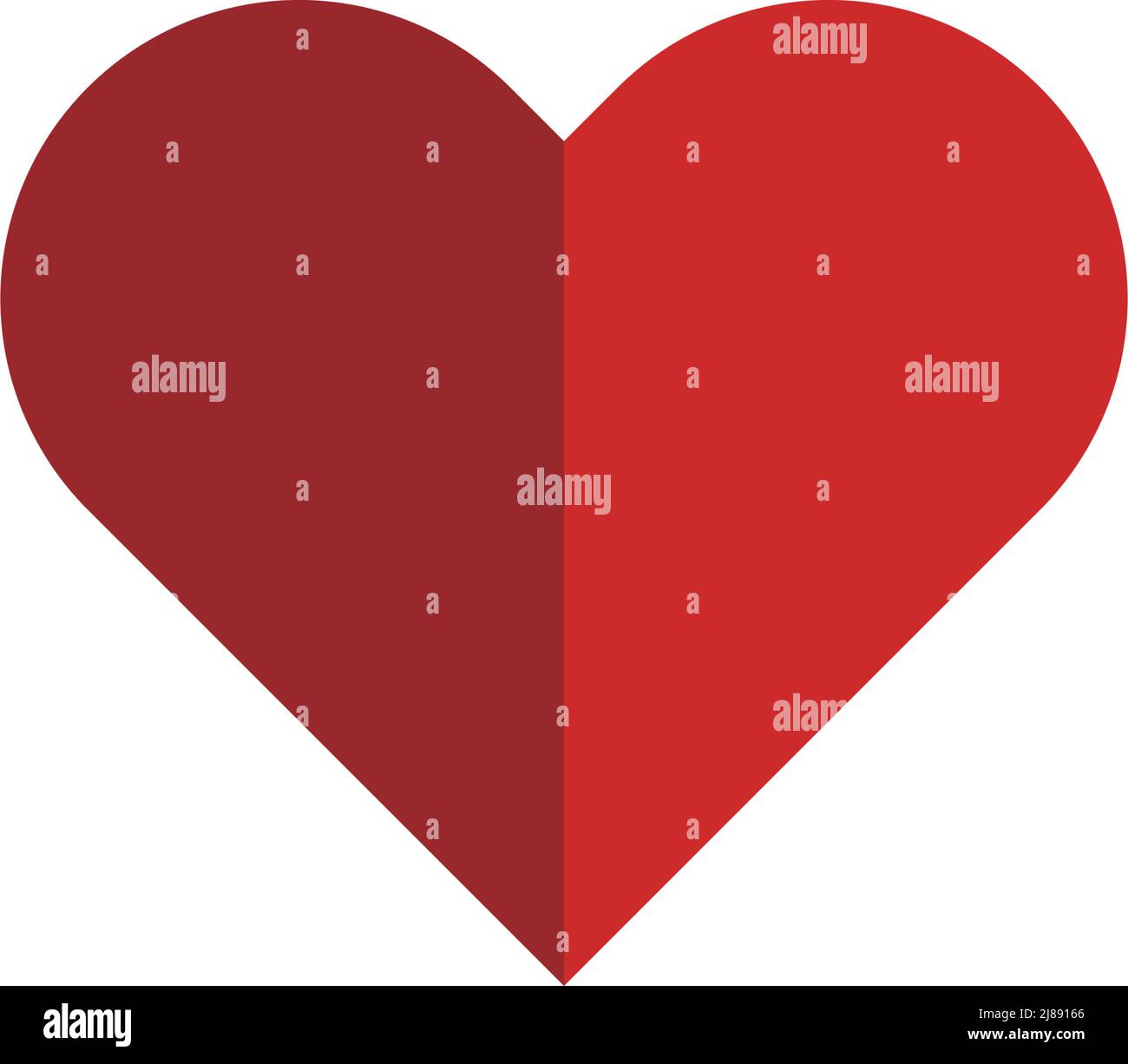 Red heart icon. Love and romance. Editable vector Stock Vector Image ...