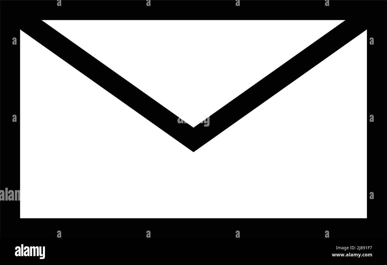A simple e-mail icon. Editable vector. Stock Vector