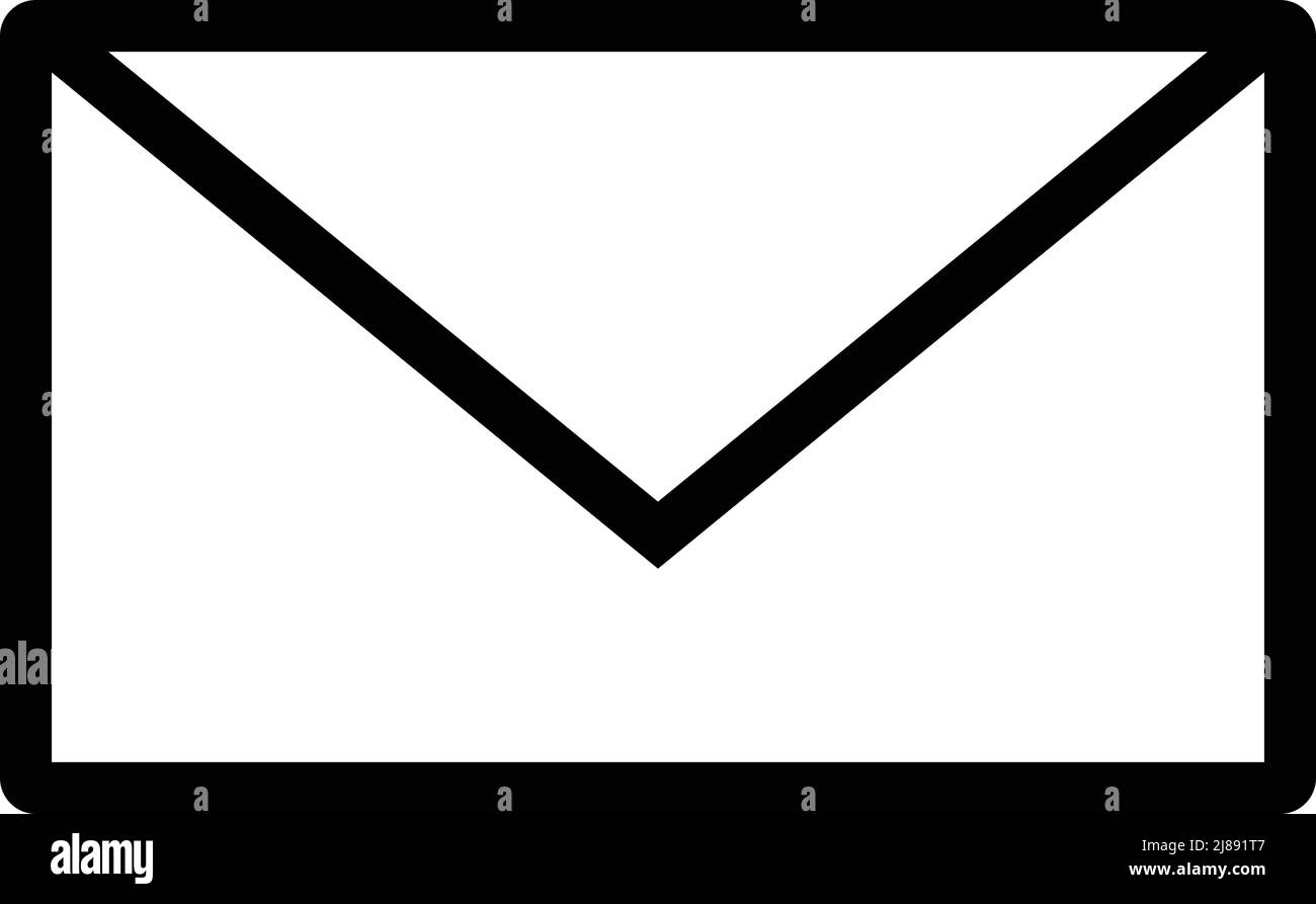 A compact email icon. Editable vector. Stock Vector