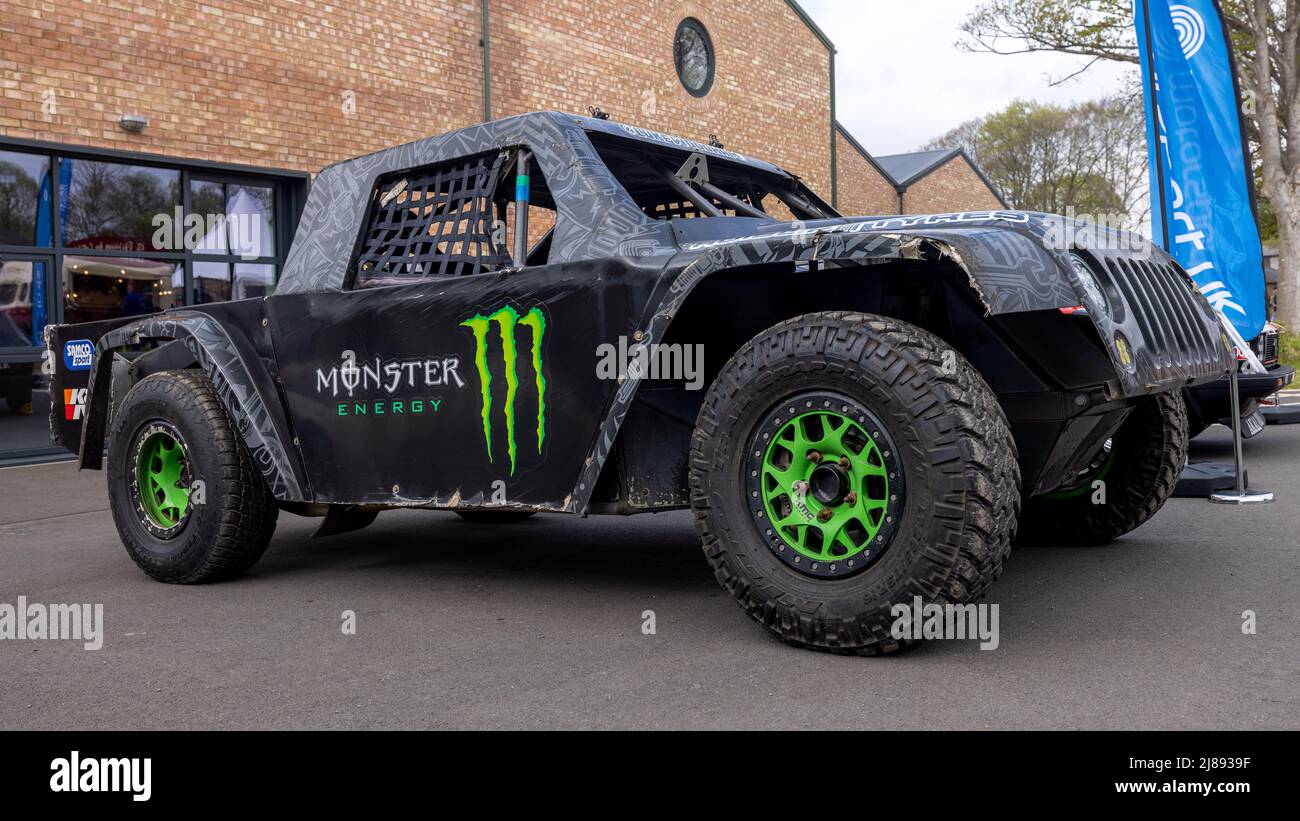 Monster Energy pickup truck on display at the April Scramble held