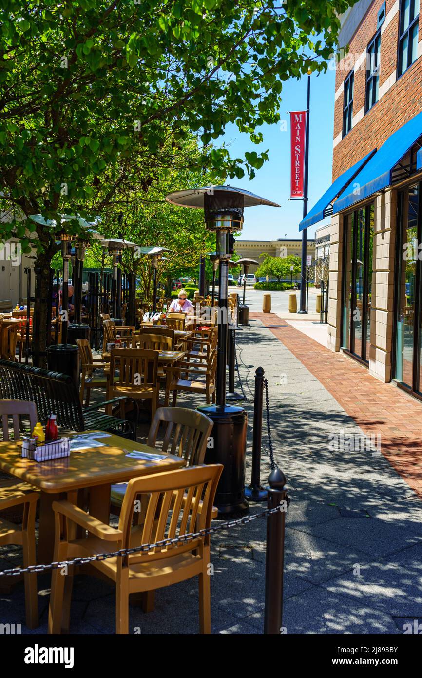 Exton, PA, USA May 10, 2022 Main Street at Exton is a lifestyle and Big Box shopping center