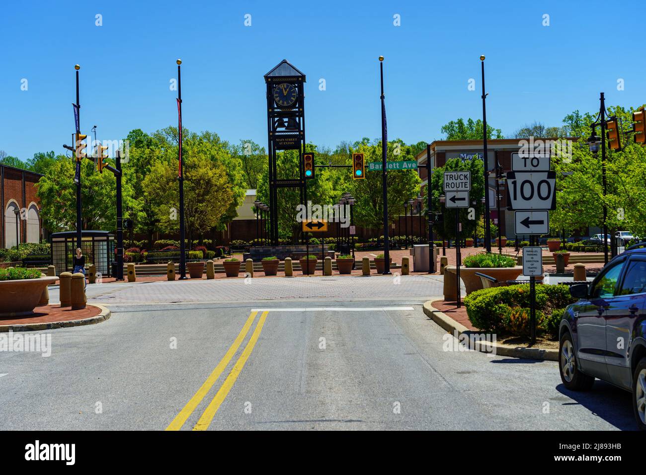 Exton, PA, USA May 10, 2022 Main Street at Exton is a lifestyle and