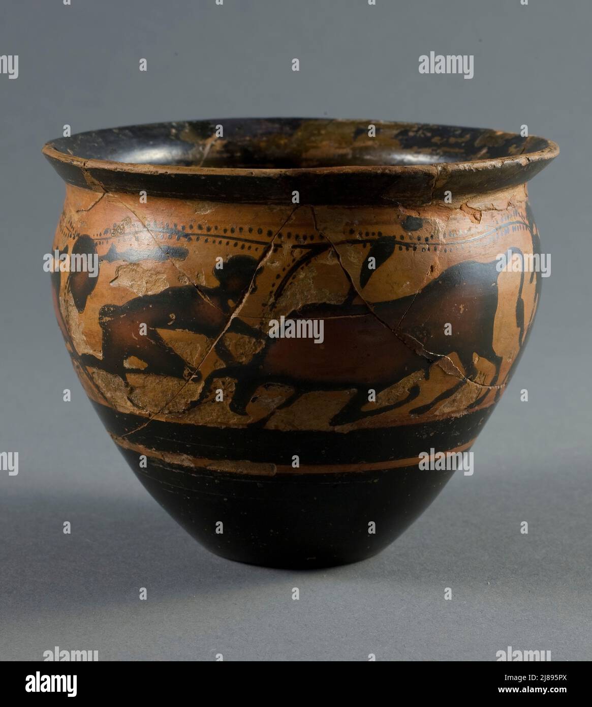Mastoid (Drinking Cup), 500-480 BCE. Stock Photo