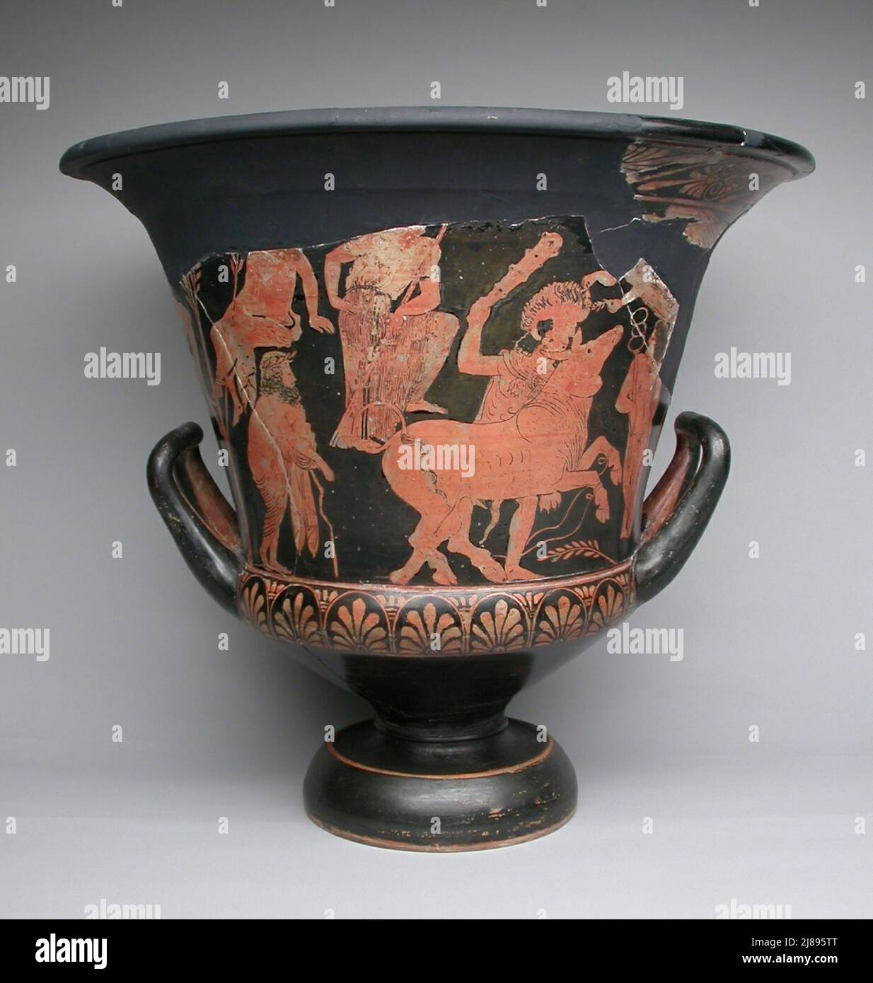 Calyx Krater (Mixing Bowl), about 400-380 BCE. Stock Photo