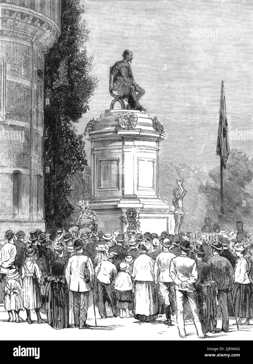 ''Lord Ronald Gower's Shakespeare Memorial, recently unveiled at Stratford-on-Avon', 1888. From, 'The Graphic. An Illustrated Weekly Newspaper Volume 38. July to December, 1888'. Stock Photo