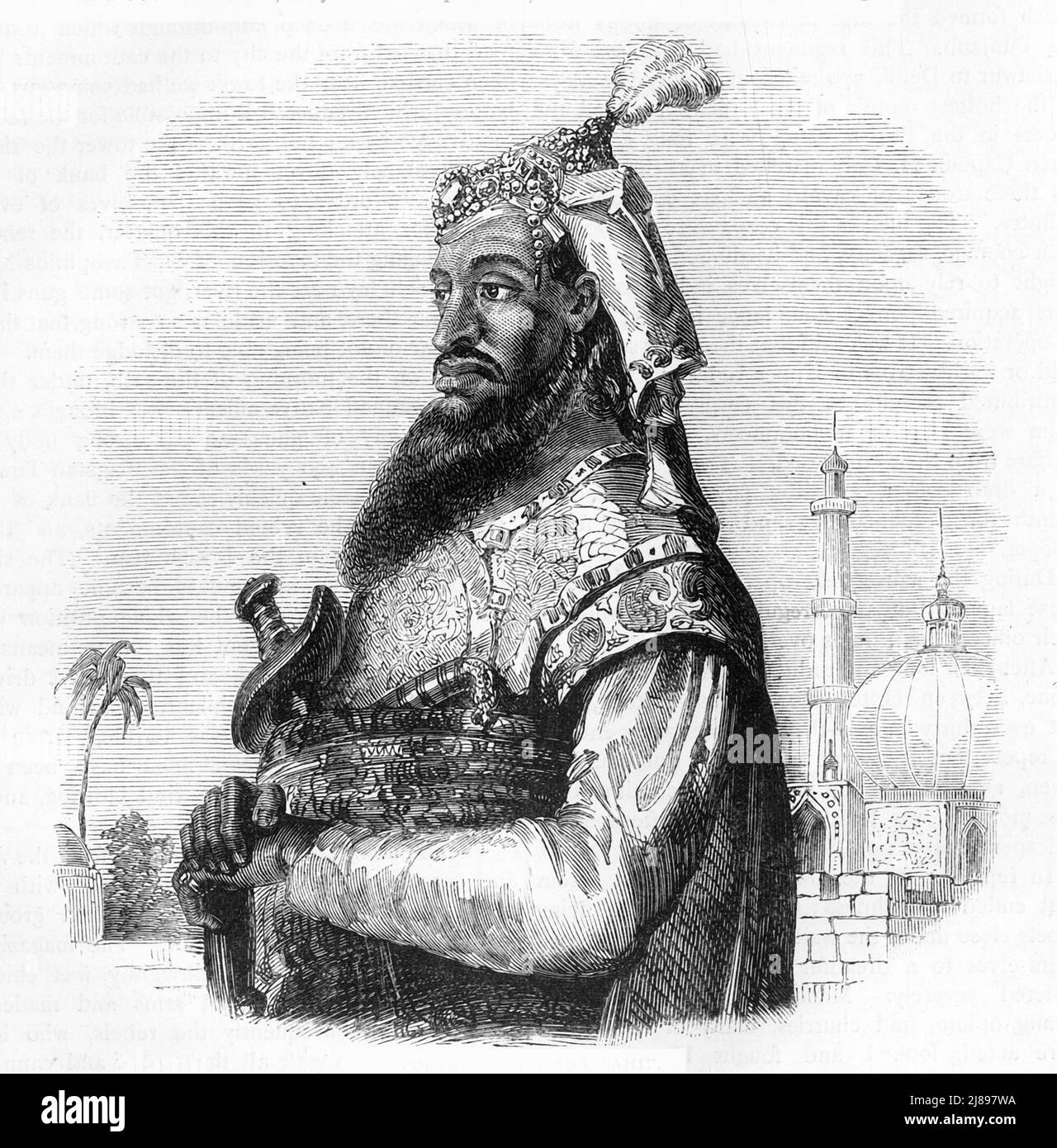 'Portrait of Nana Sahib', c1891. From &quot;Cassell's Illustrated History of India Vol. II.&quot;, by James Grant. [Cassell Petter &amp; Galpin, London, Paris and New York] Stock Photo