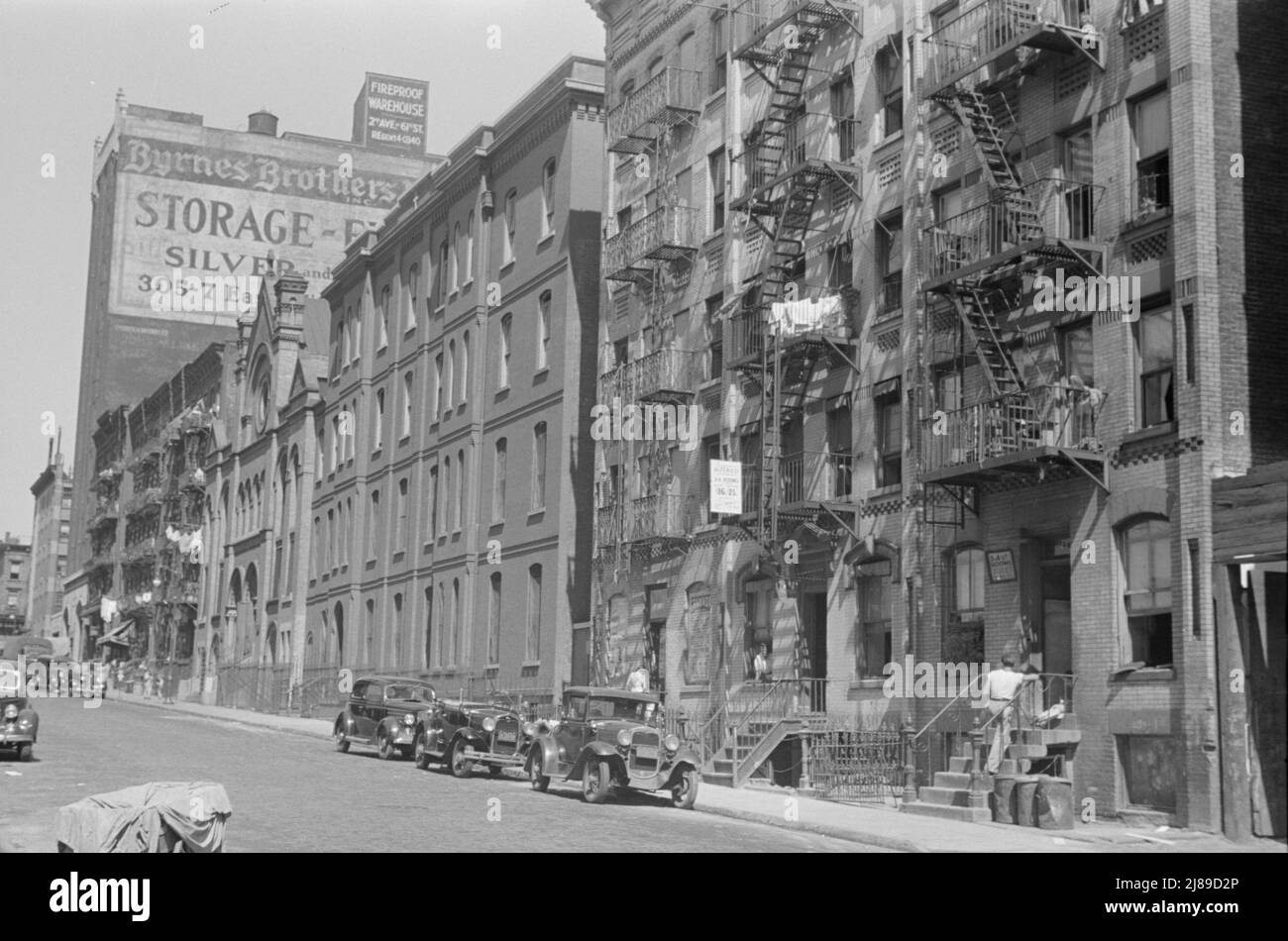New York, New York. 61st Street between 1st and 3rd Avenues. House fronts. Stock Photo