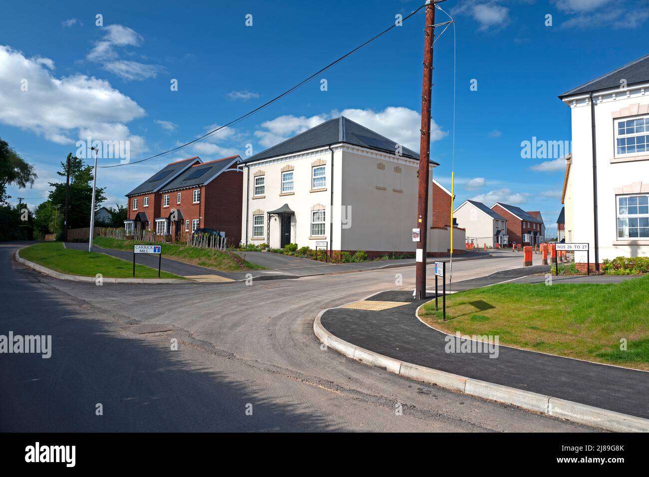 New Housing, Devon, UK Stock Photo
