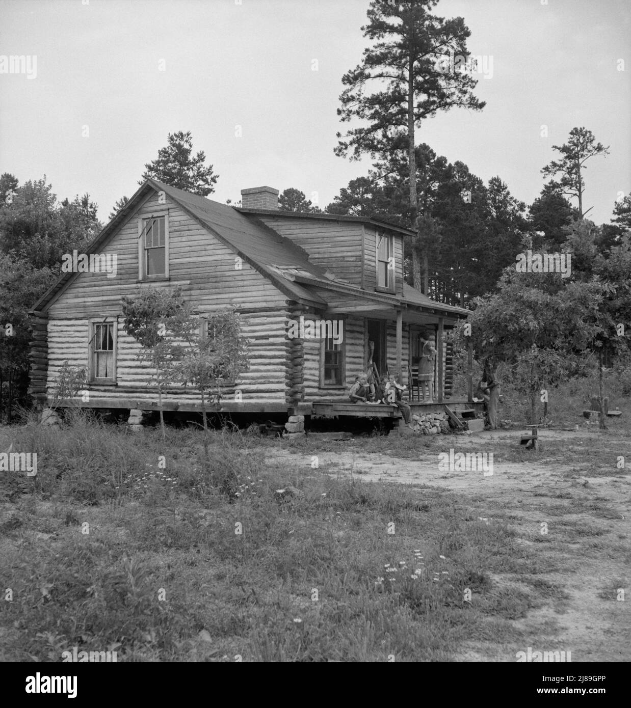 Millworker's house six miles north of Roxboro, North Carolina. Person