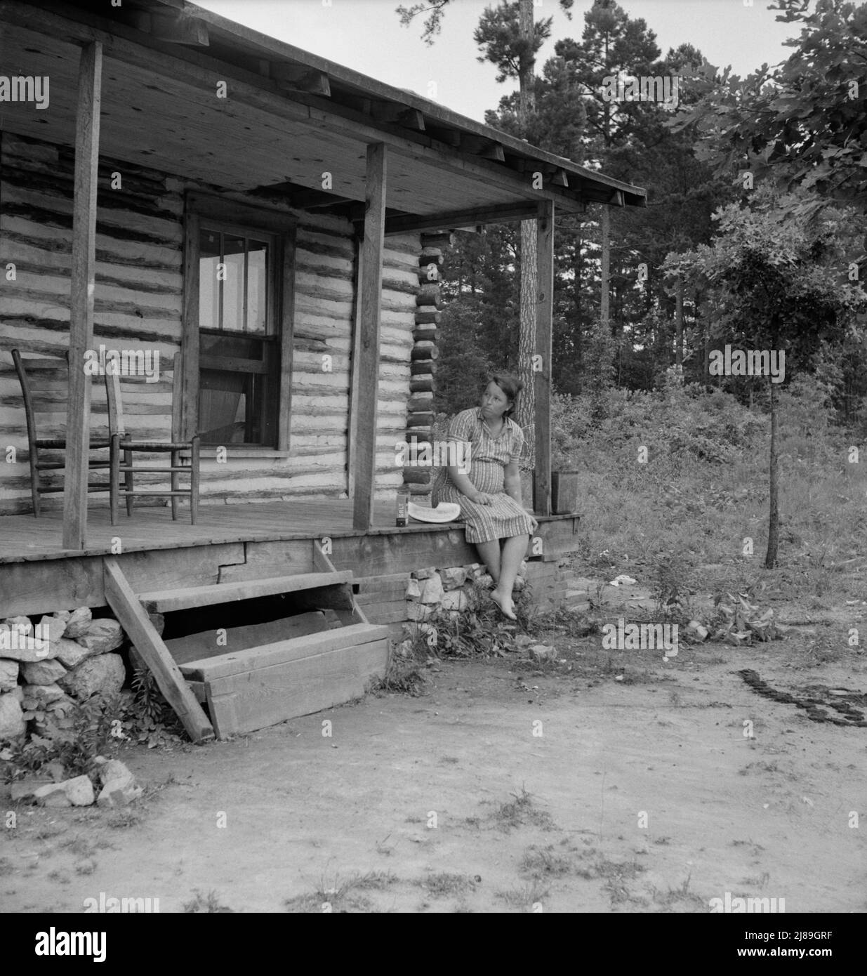 Millworker's home six miles north of Roxboro, North Carolina. Person