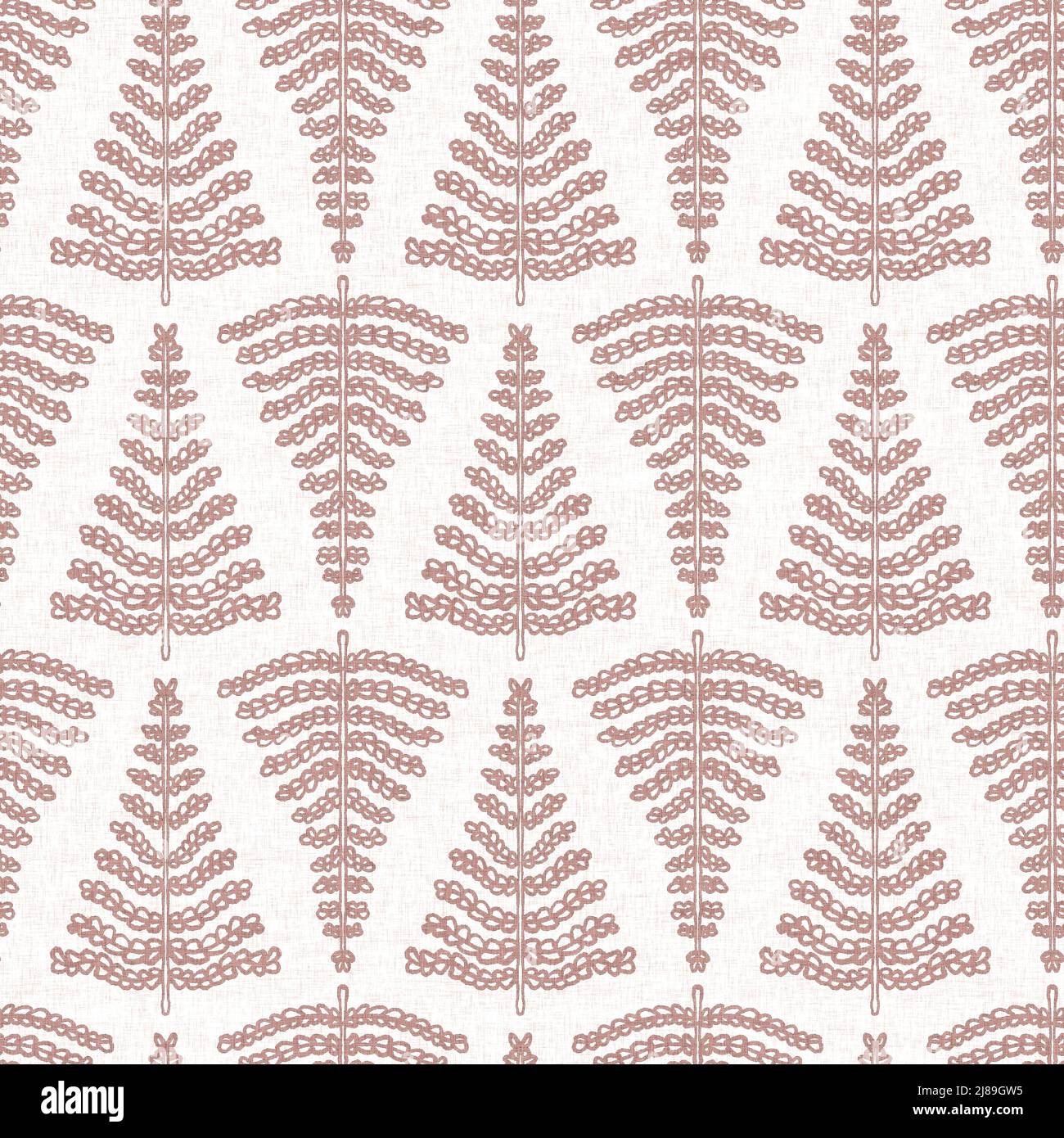 Gender neutral pink foliage leaf seamless raster background. Simple