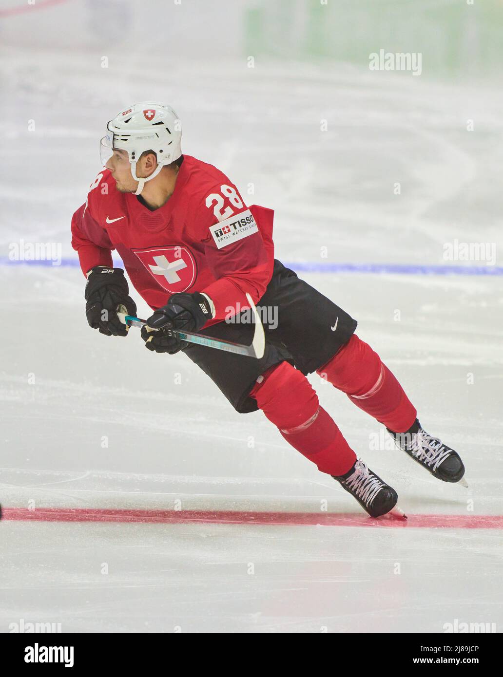 Helsinki, Finland. 14th May, 2022. Timo Meier Nr. 28 of Switzerland in the  match SWITZERLAND - ITALY