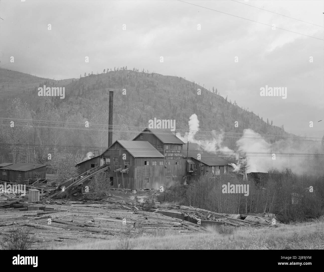 Small private lumber mill still operating in region where large mills