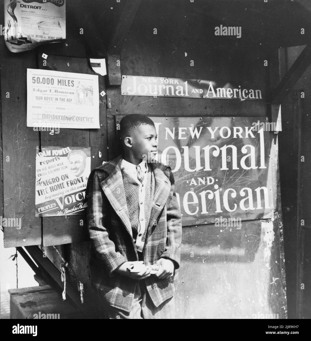 New York, New York. Harlem newsboy Stock Photo Alamy