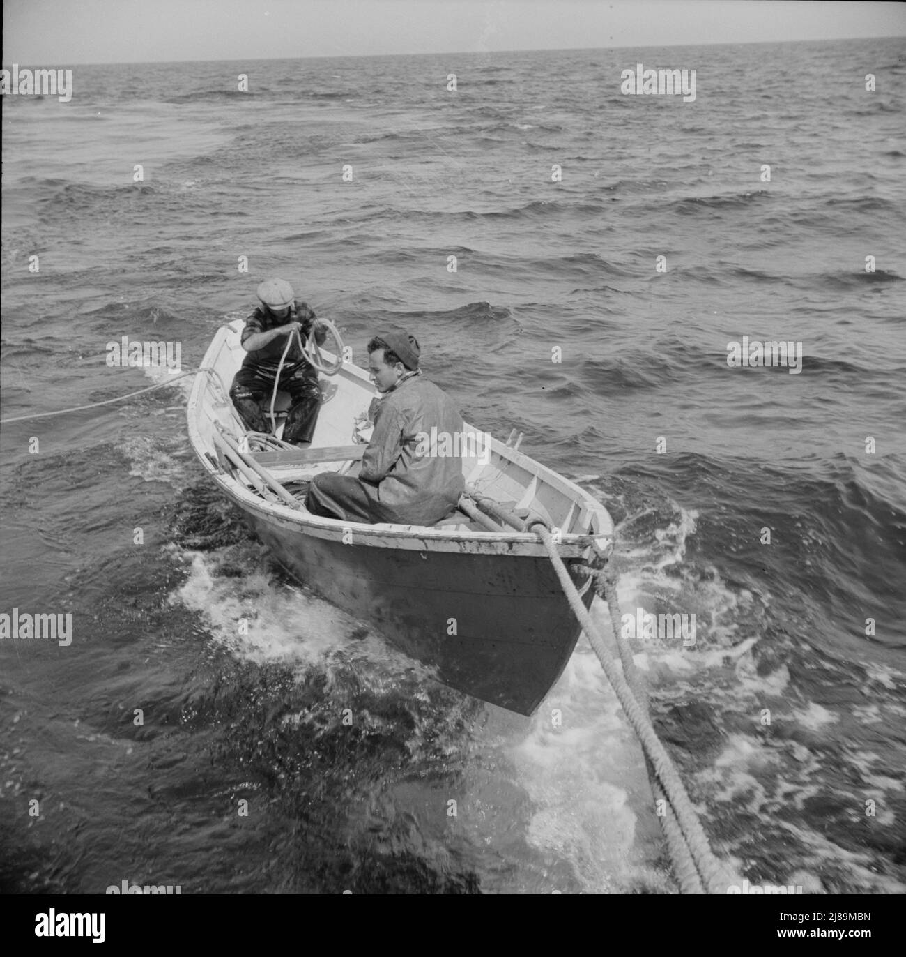 On board the fishing boat Alden, out of Gloucester, Massachusetts. A ...