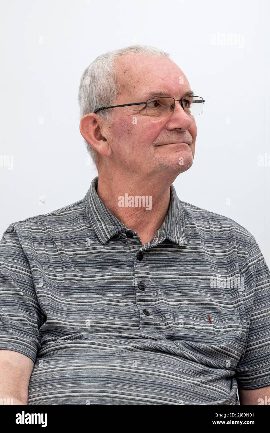 London, UK.  14 May 2022.  Documentary photographer Martin Parr at Photo London at the signing of his book “The Last Resort”.  The photographs were taken at the height of the Thatcher years, depicting the 'great British seaside'.  The annual photography fair at Somerset House celebrates photography from the vintage to modern alongside a selection of the world’s leading photography dealers and galleries.  A public programme of talks, tours and more run throughout the show 12 to 14 May 2022.  Credit: Stephen Chung / Alamy Live News Stock Photo