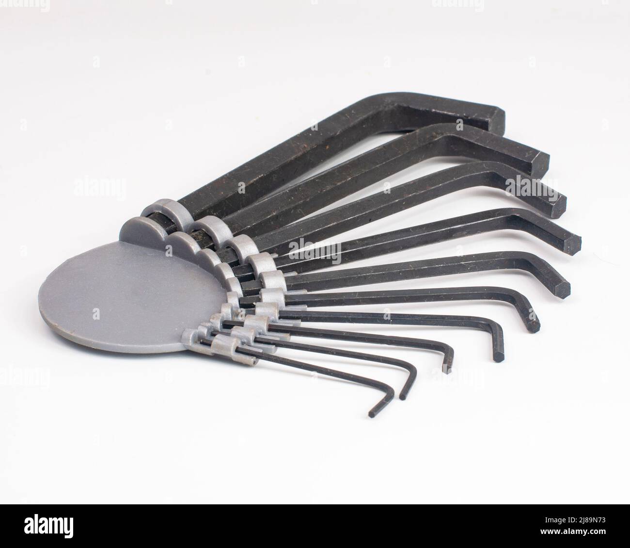 set of hex keys black isolated on the white background Stock Photo Alamy