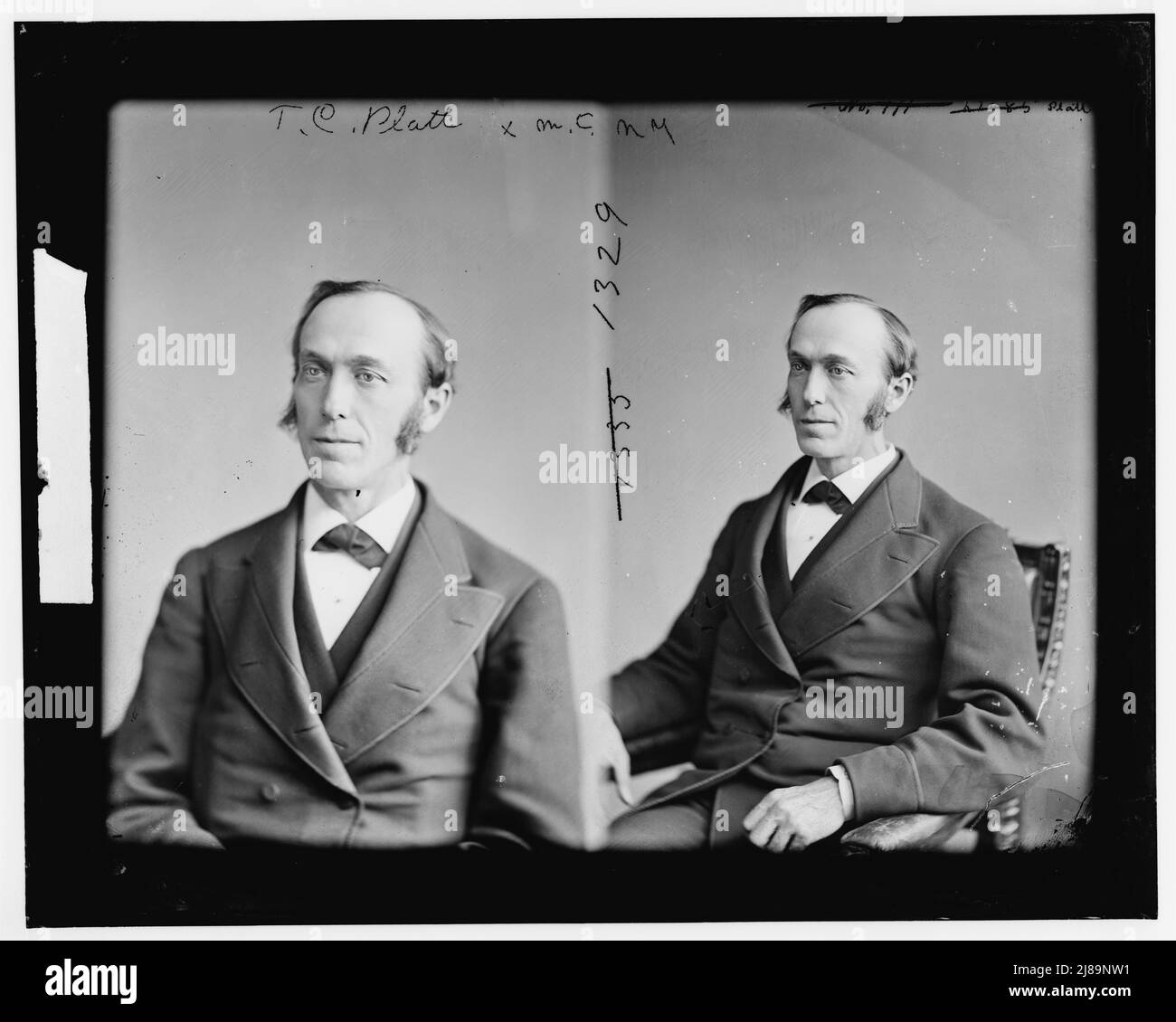 Senator Thomas Collier Platt of New York, 1865-1880. Platt, Hon. Thos. C. Senator of N.Y., between 1865 and 1880. Stock Photo
