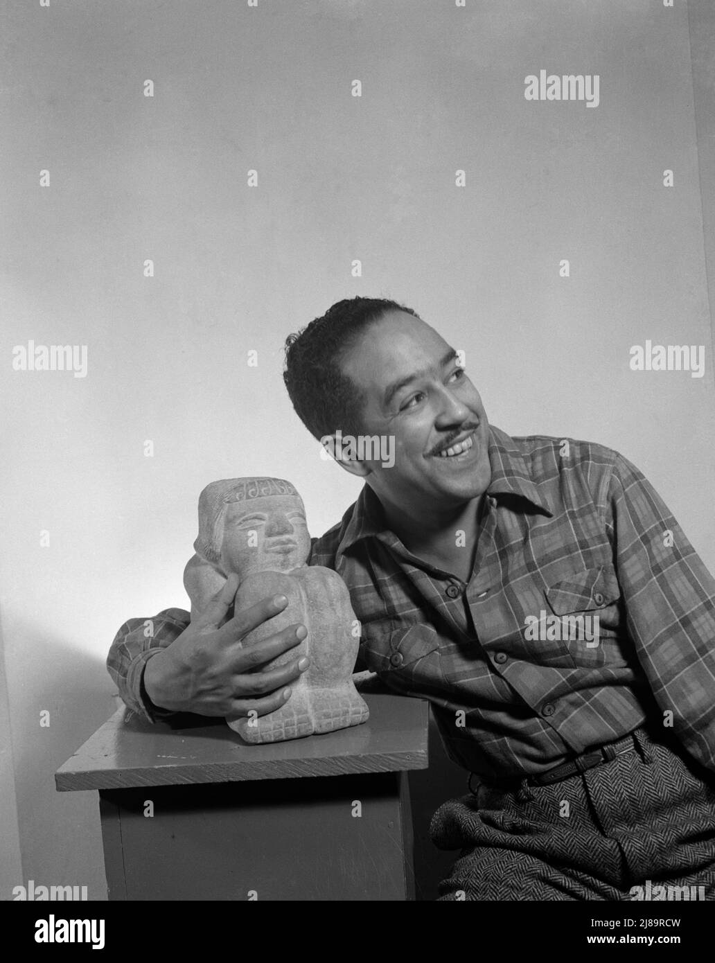 Portrait of Langston Hughes Stock Photo Alamy