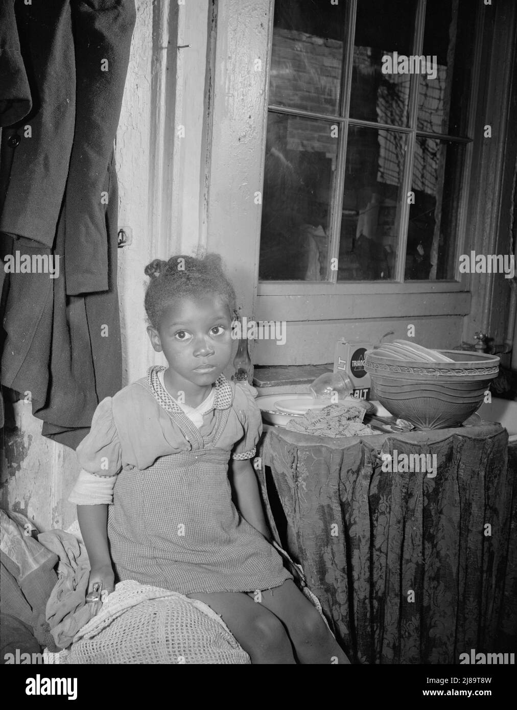 Washington, D.C. Young girl who lives near the Capitol. Stock Photo