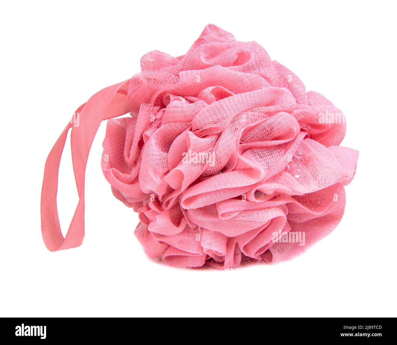 Pink Rope Loop Sponge Soap on rope isolated hi-res stock photography and images - Alamy