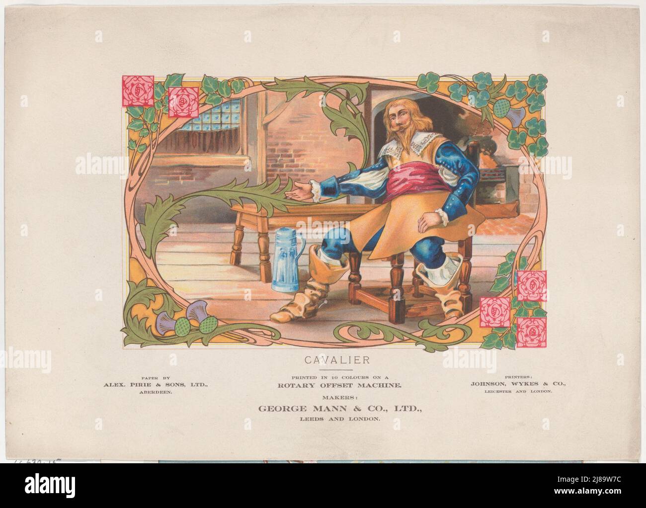 Trade Card for George Mann &amp; Co., Ltd., Offset Printers, 1910. Stock Photo