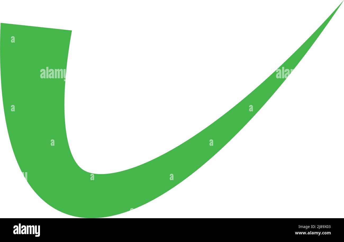 Green check mark. Check vector. Editable vector Stock Vector Image
